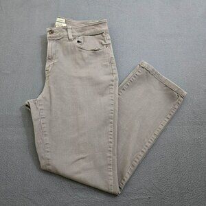 L.L. Bean Women 10 Classic Fit Gray Straight Leg Mid Rise Jeans